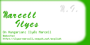 marcell ilyes business card